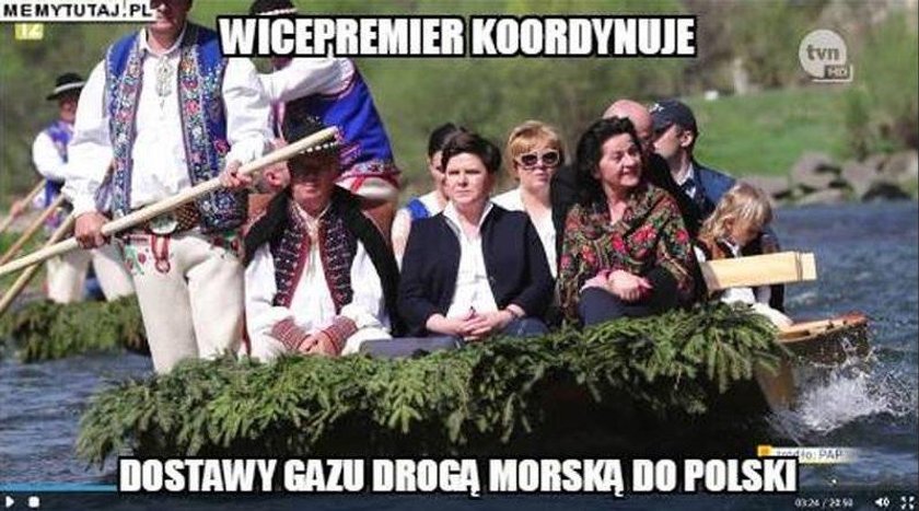 Beata Szydło popłynęła - memy