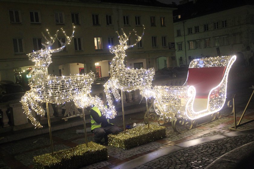 Świąteczna iluminacja w Warszawie