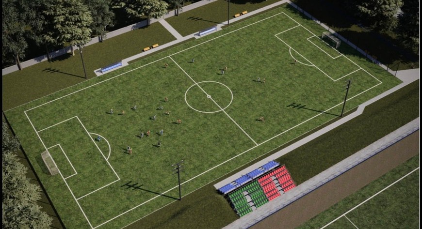 Boiska pokryją nawierzchnie z trawy syntetycznej z naturalnym, organicznym zasypem. 