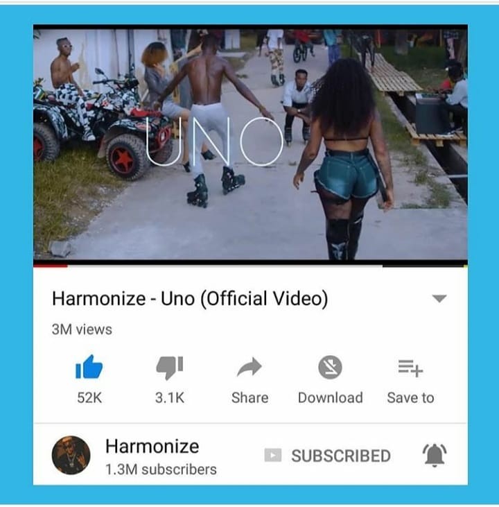 Harmonize speaks out for the first time as hit song UNO gets re-uploaded on YouTube 
