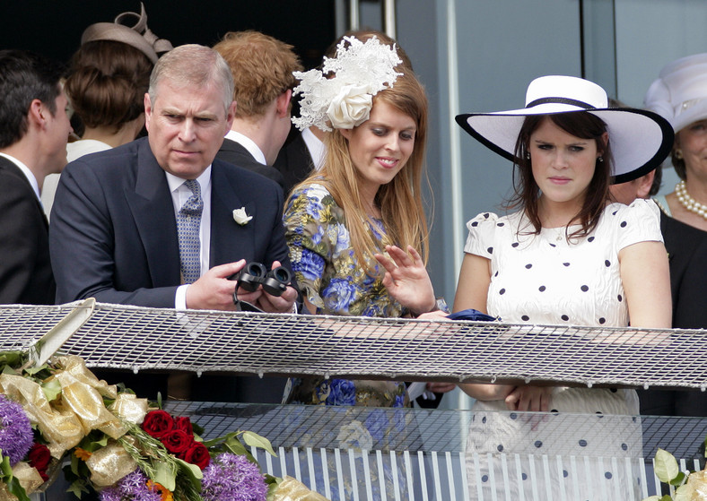 książę Andrzej, księżniczka Beatrice i księżniczka Eugenie