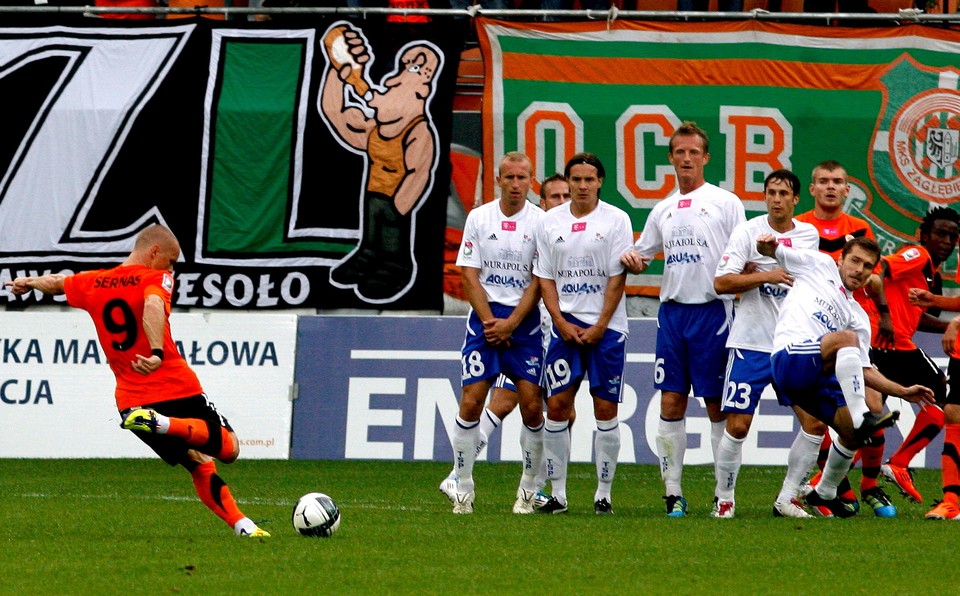 PIŁKA NOŻNA LIGA POLSKA ZAGŁĘBIE LUBIN PODBESKIDZIE BIELSKO