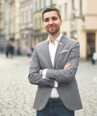 Wojciech Kiełbasiński, radca prawny, rzecznik praw doktoranta Krajowej Reprezentacji Doktorantów