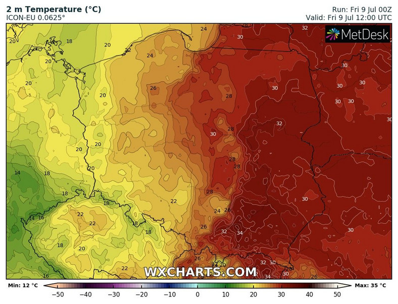 Chłodniejsza masa powietrza zacznie obejmować coraz większy obszar kraju