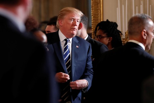 U.S. President Donald Trump hosts a listening session with Marjory Stoneman Douglas High School shoo