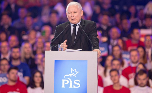 Jarosław Kaczyński na konwencji PiS