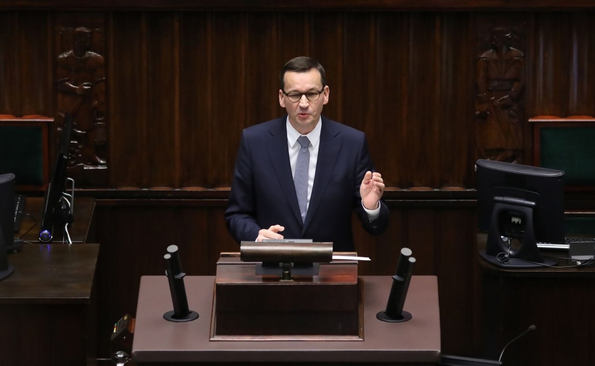 Mateusz Morawiecki na posiedzeniu sejmu