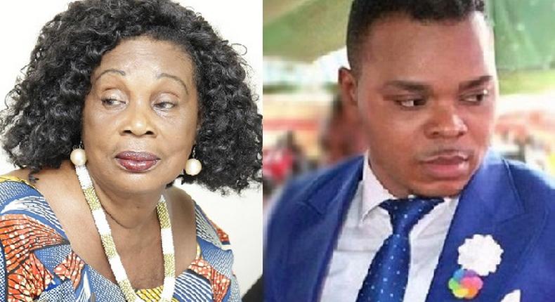 Veteran actress Maame Dokono and Bishop Daniel Obinim