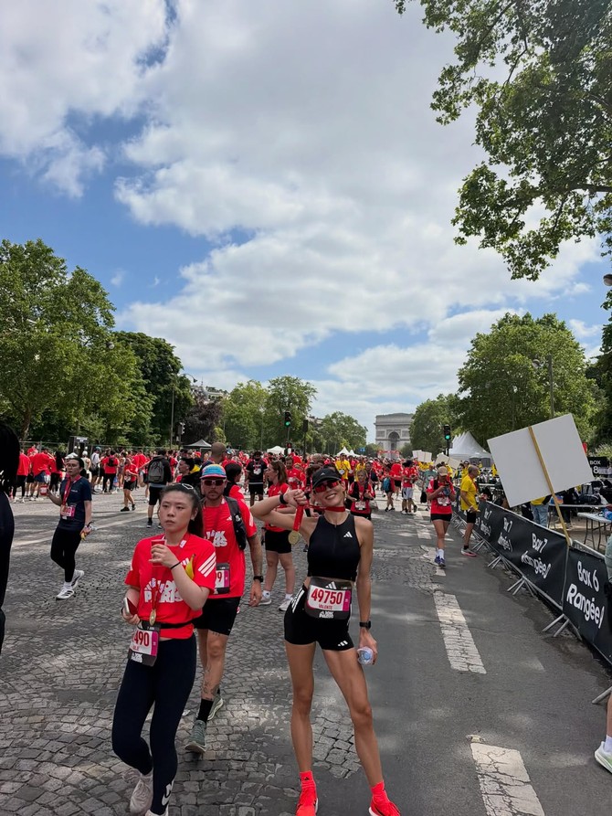 Anja Valente na maratonu