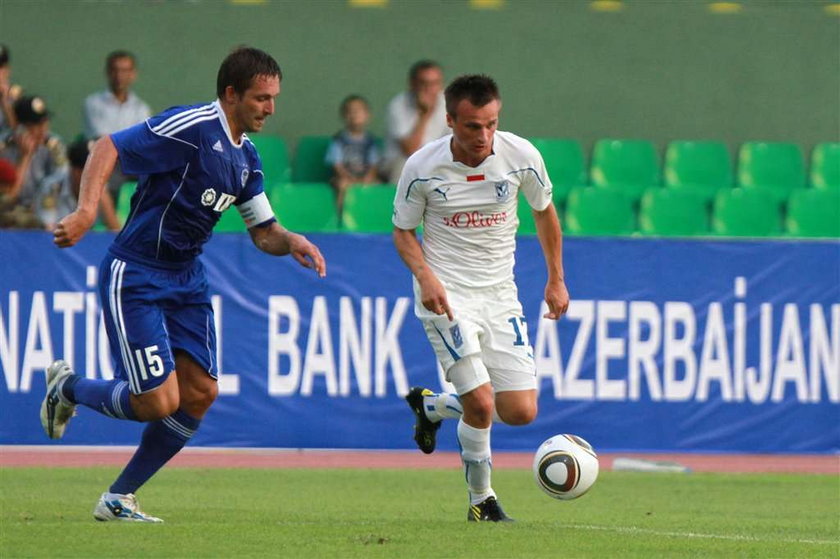 Inter Baku - Lech Poznań 0:1 w II rundzie eliminacji Ligi Mistrzów. Gola strzelił Artur Wichniarek