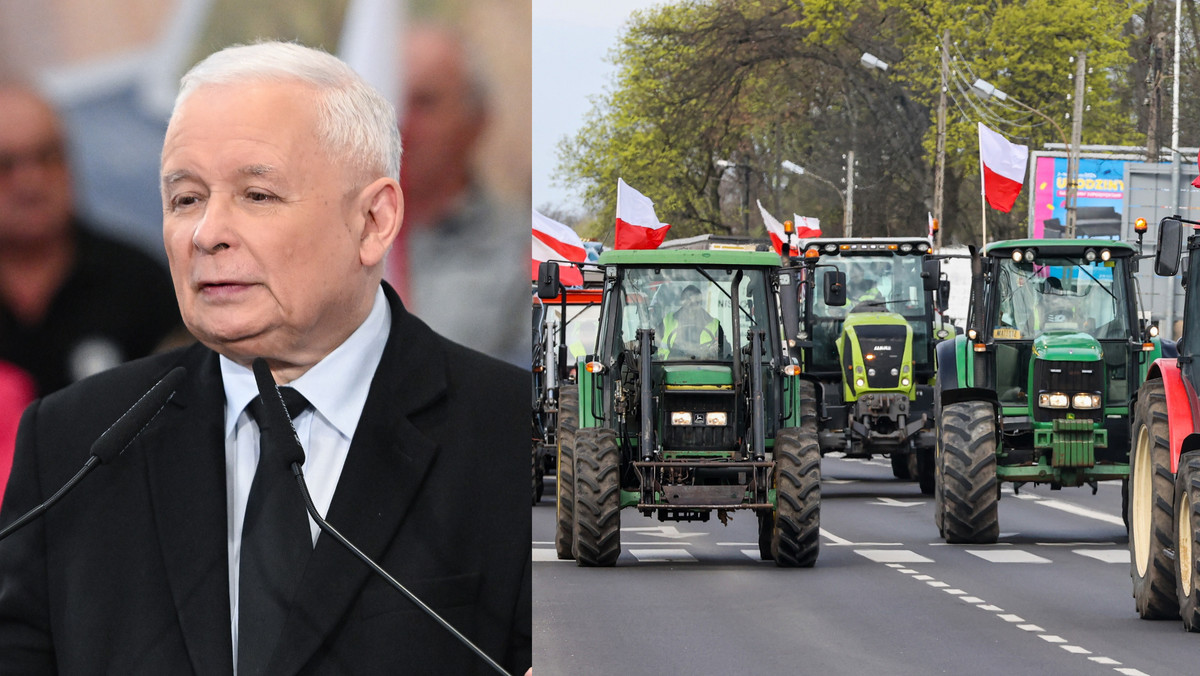 Jarosław Kaczyński wzywa na marsz do Warszawy 10 maja. Rolnicy podzieleni