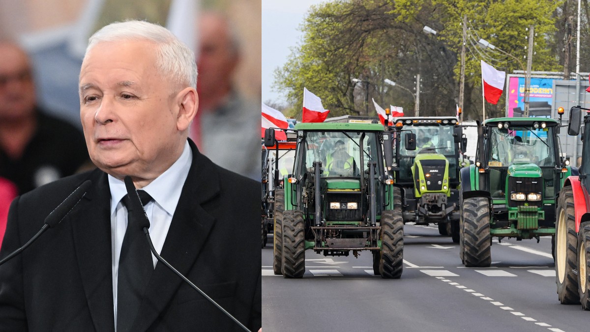 Jarosław Kaczyński wzywa na marsz do Warszawy 10 maja. Rolnicy podzieleni