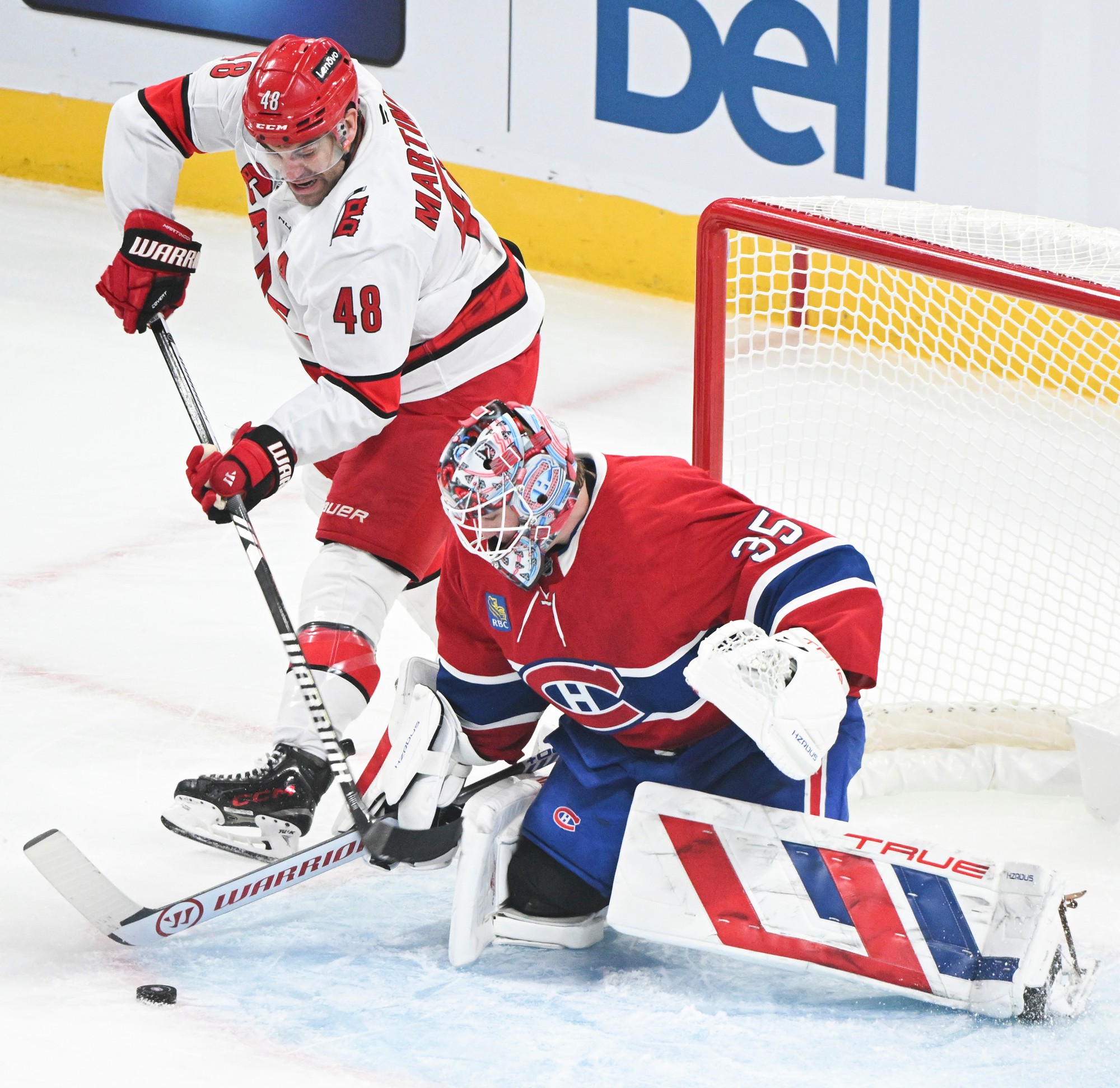 Zápas NHL: Montreal Canadiens - Carolina Hurricanes.