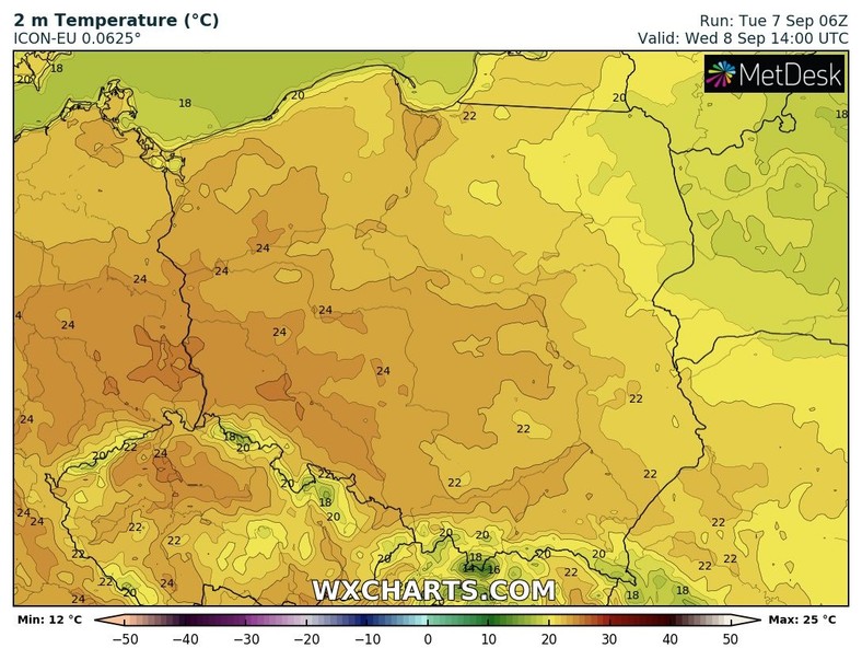 Temperatura coraz wyższa