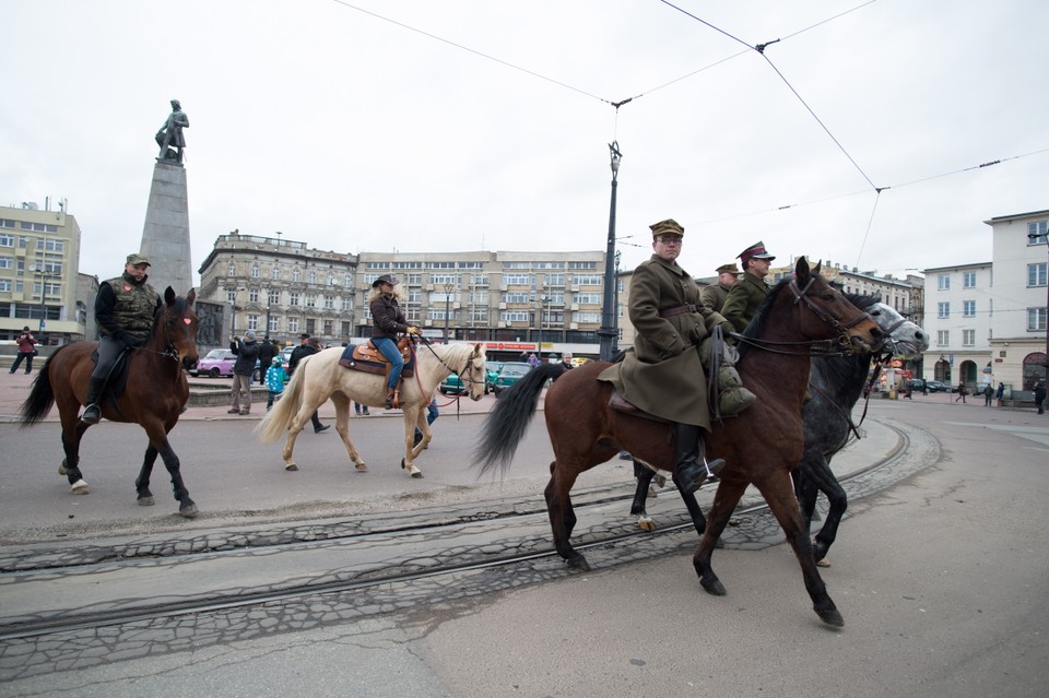 ŁÓDŹ 23. FINAŁ WOŚP (Parada konna na ul. Piotrkowskiej)