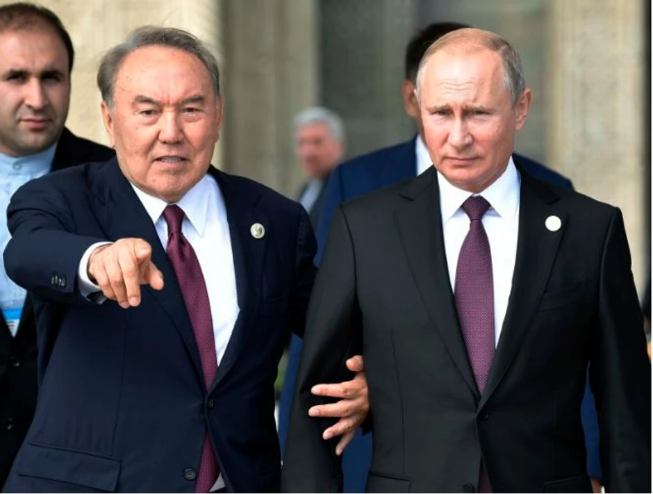 Nursultan Nazarbajev i Vladimir Putin