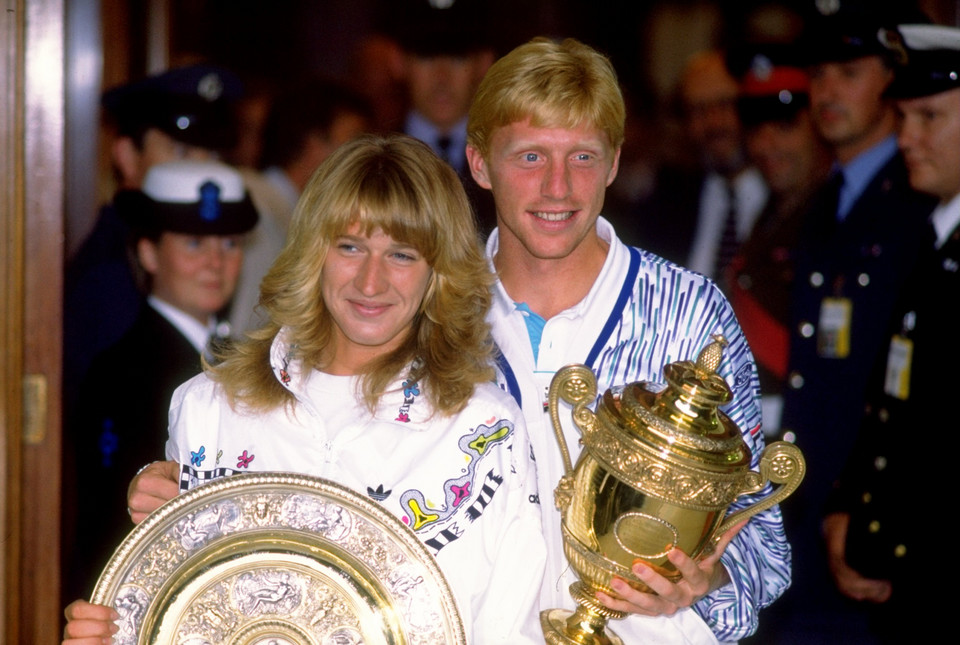 Steffi Graf i Boris Becker w 1989 roku