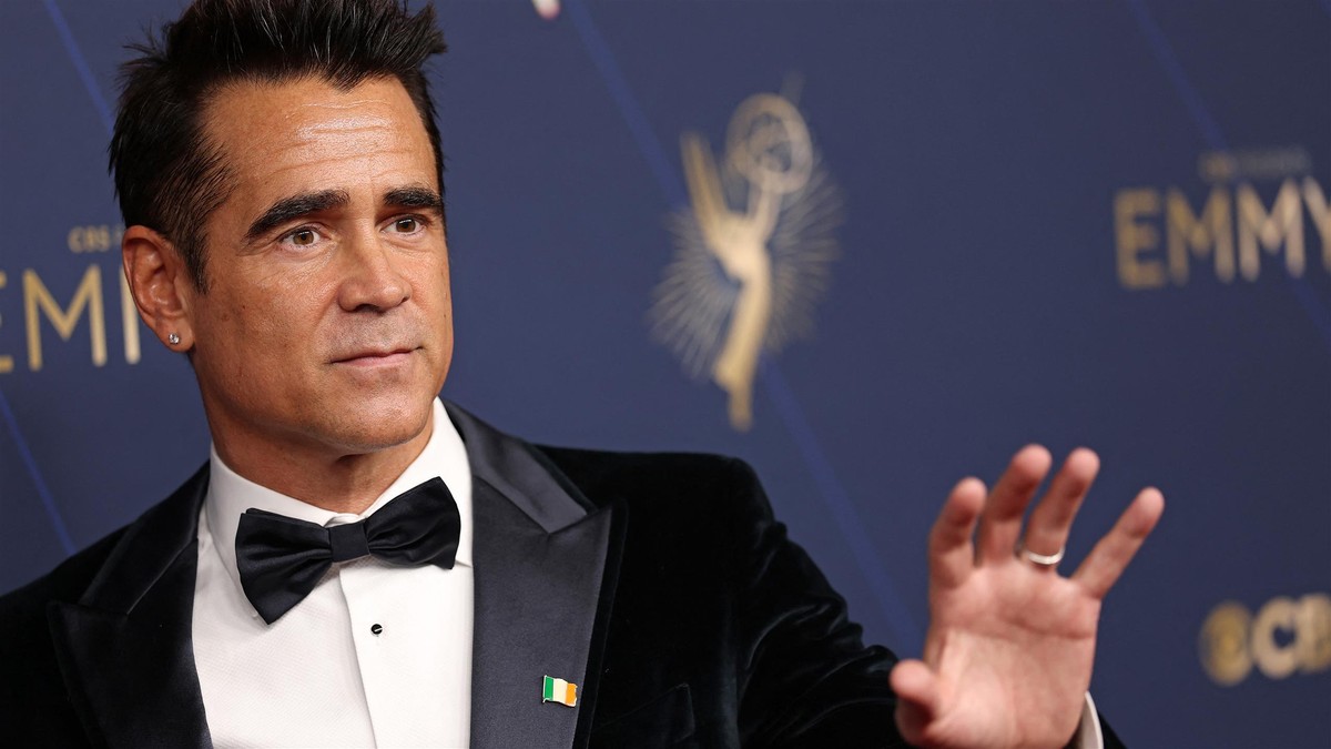 Colin Farrell na czerwonym dywanie z synem. Uwagę zwraca jedna rzecz