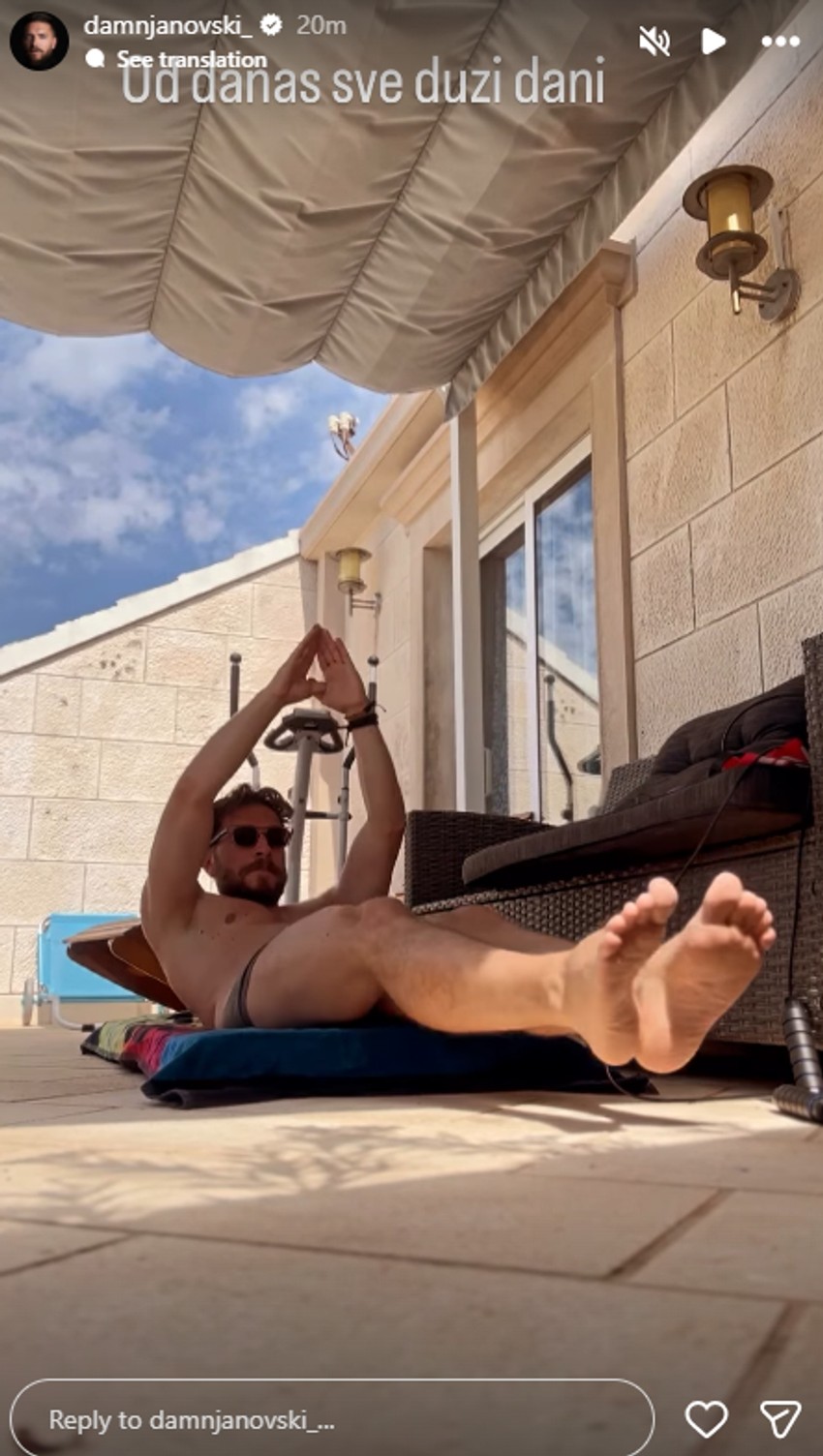 Peđa Damnjanović trenira