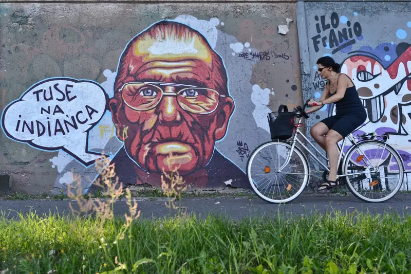 Mural na Służewcu w 2016 roku