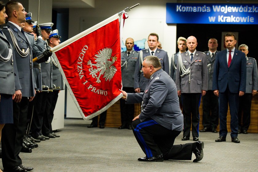 Uroczystość na komendzie