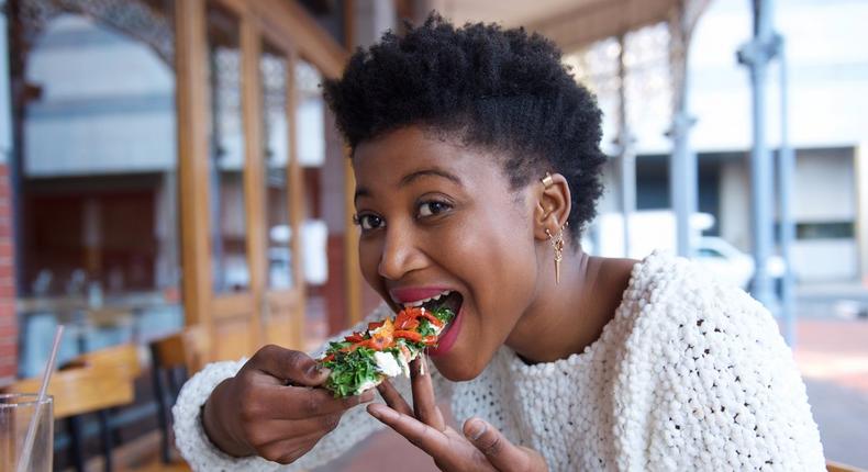 Woman eating(Business Insider)