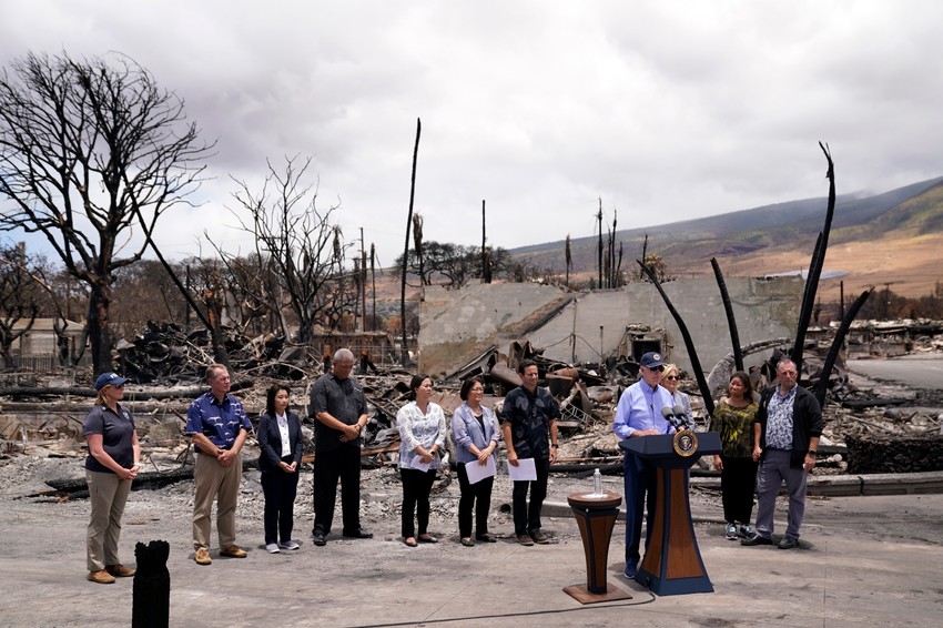 Poseta Džoa Bajdena Lahajni na ostrvu Maui, Havaji, nakon katastrofalnih požara