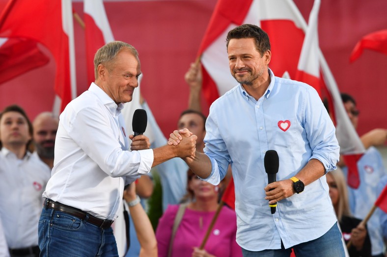 Donald Tusk i Rafał Trzaskowski