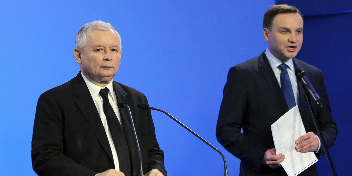 Jarosław Kaczyński i Andrzej Duda