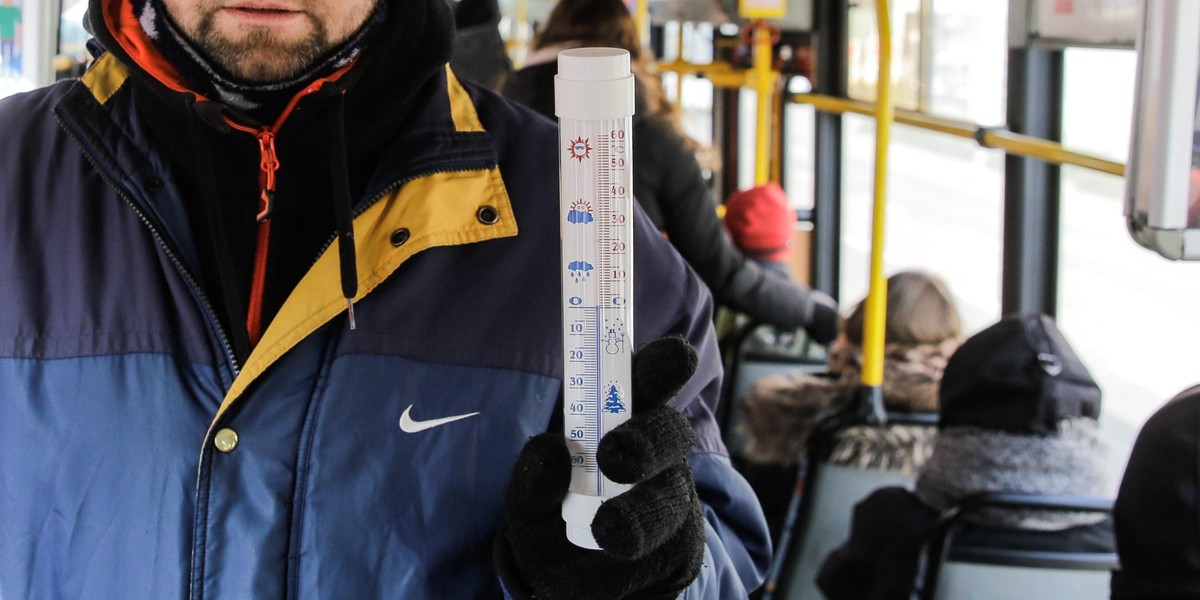 Temperatury we wrocławskich tramwajach