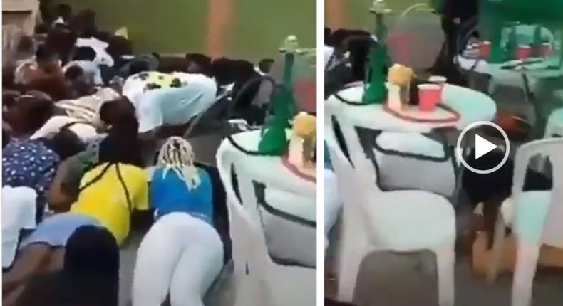 Security officers give partygoers hilarious punishment for flouting social distancing rule (video)