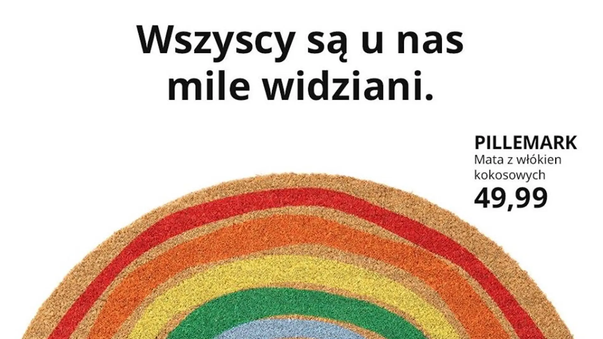 Tęczowy dywan IKEA deklaracją wsparcia dla osób LGBT. "Trzeba mieć odwagę na taką akcję"