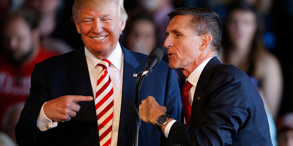 Donald Trump and Flynn.