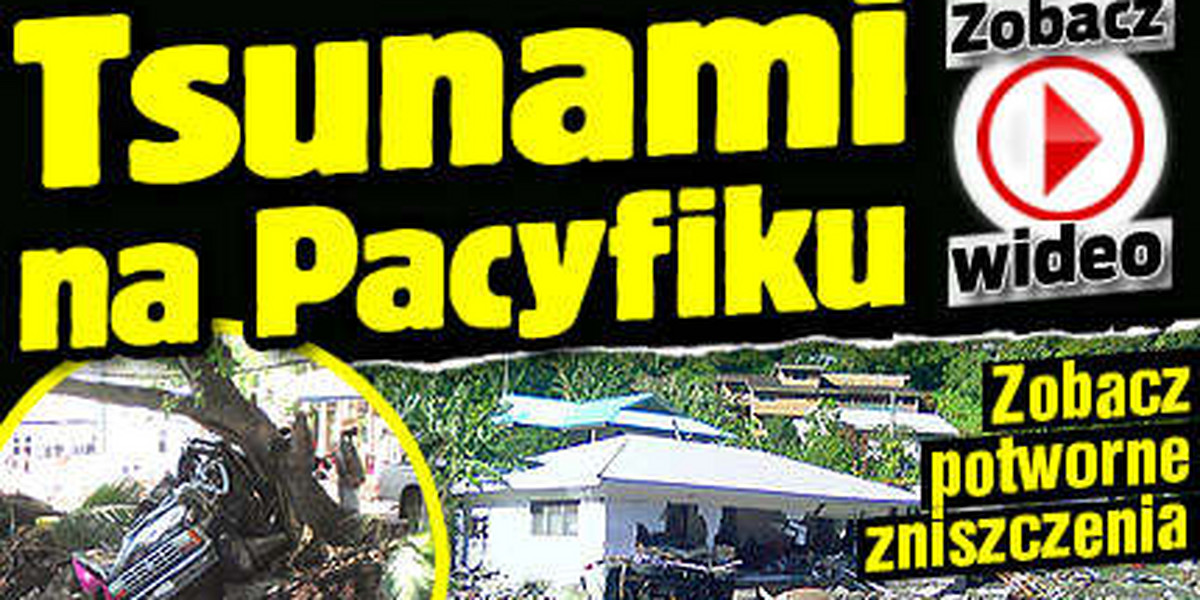 WIDEO! Tsunami na Pacyfiku