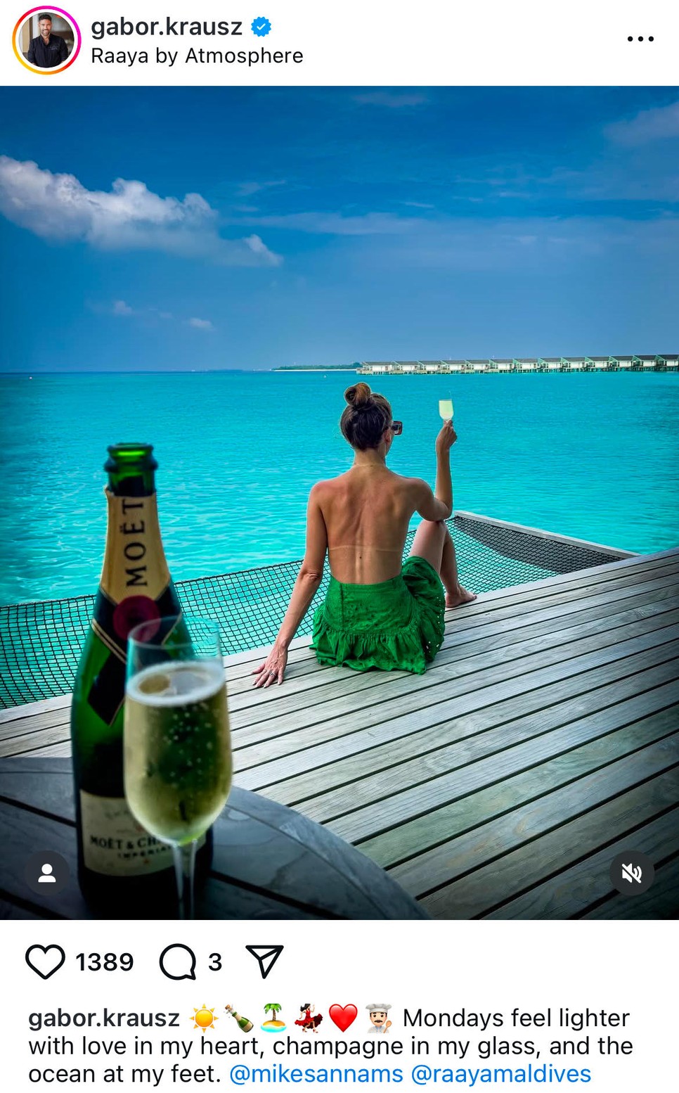 Krausz Gábor és Mikes Anna továbbra is egzotikus helyen pihennek