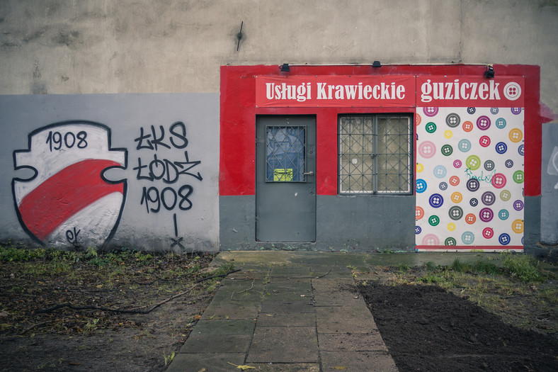 Na murach pojawiają się wrzutki fanów ŁKS Łódź