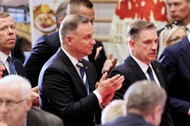 Prezydent RP Andrzej Duda i szef NSZZ Solidarność Piotr Duda podczas XXX Krajowego Zjazdu Delegatów NSZZ “Solidarność