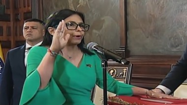 delcy rodriguez zaprzysiężona na p.o. prezydenta wenezueli
