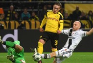 Felix Passlack, Michał Pazdan, bramkarz Radosław Cierzniak Legia Borussia