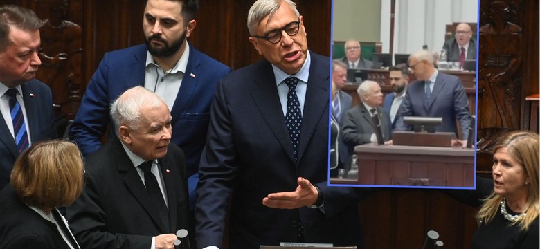 Awantura w Sejmie. Nowe nagranie, nagle słychać krzyk: Janusz, bij! [WIDEO]