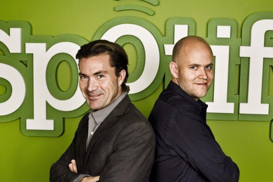 Daniel Ek i Martin Lorenzton