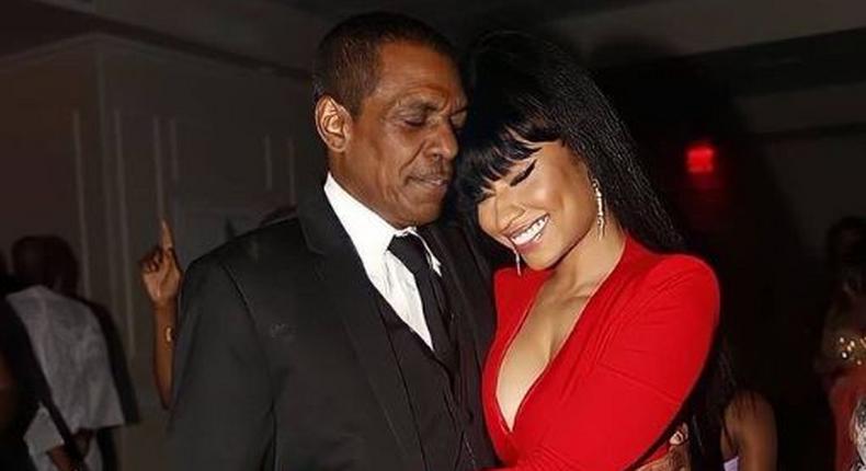 Nicki Minaj and her dad Robert Minaj [Twitter/HomoMrs]