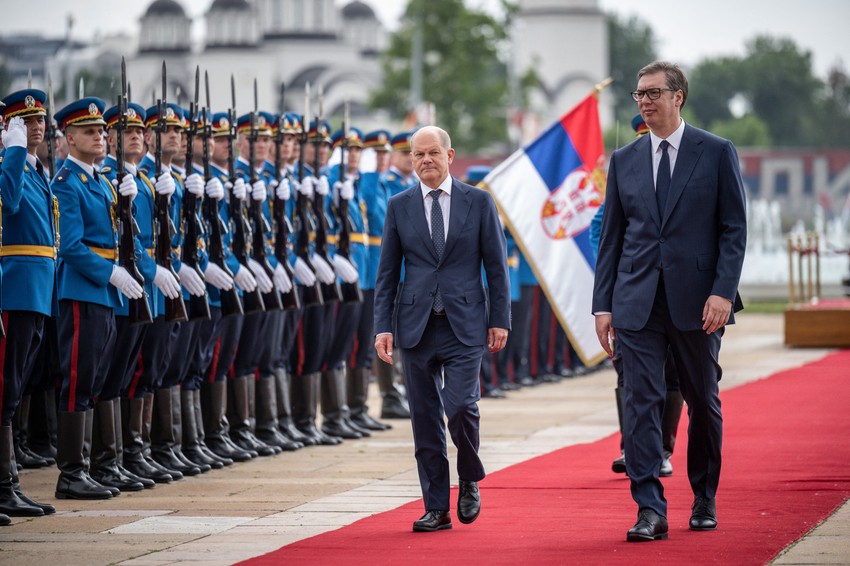 Olaf Šolc i Aleksandar Vučić beograd poseta