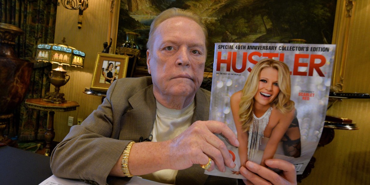 Larry Flynt jest założycielem i wydawcą pornograficznego magazynu "Hustler"