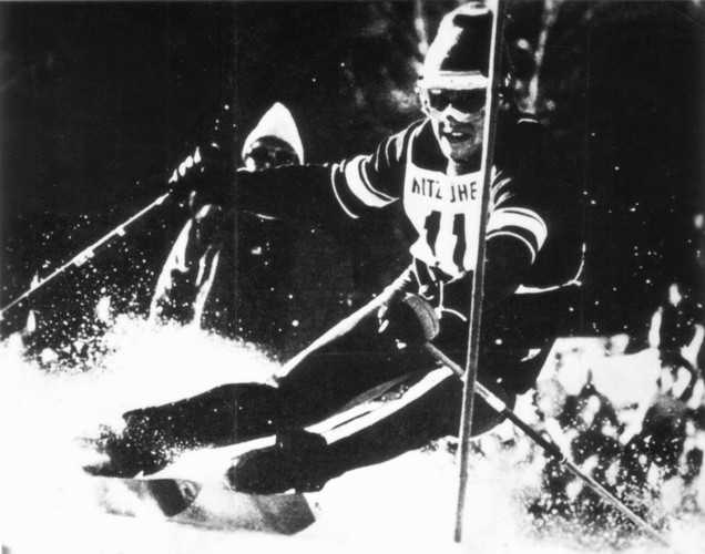 Andrzej Bachleda Curuś podczas zawodów FIS w Kitzbuhel / fot. ze zbiorów Andzeja Bachledy Curusia