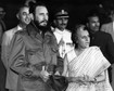 Fidel Castro i premier Indii Indira Gandhi podczas spotkania w USA, 1976 r.