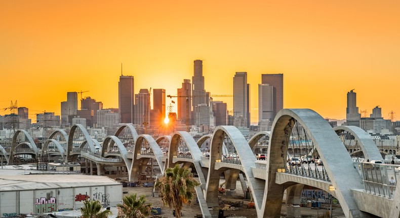 The 6th Street Bridge in Los Angeles.Getty Images