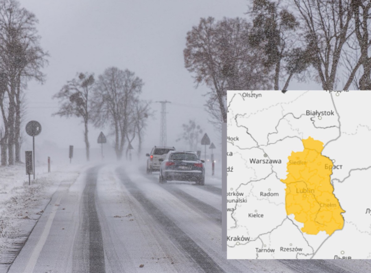 Ostrzeżenie pierwszego stopnia dla jednego województwa przed intensywnymi marznącymi opadami