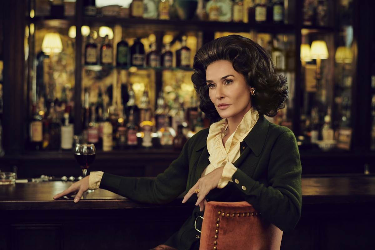 Demi Moore jako Ann "Bang-Bang" Woodward w serialu "Konflikt: Capote kontra socjeta"