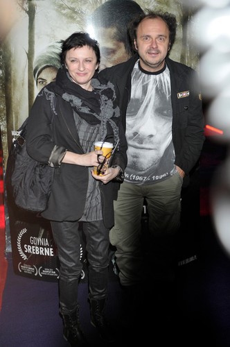 Agnieszka Matysiak i Arkadiusz Jakubik na premierze 'Obławy'